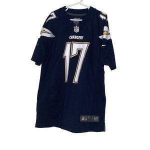 Nike NFL Chargers Rivers Jersey Navy Blue V-neck Size Youth Medium